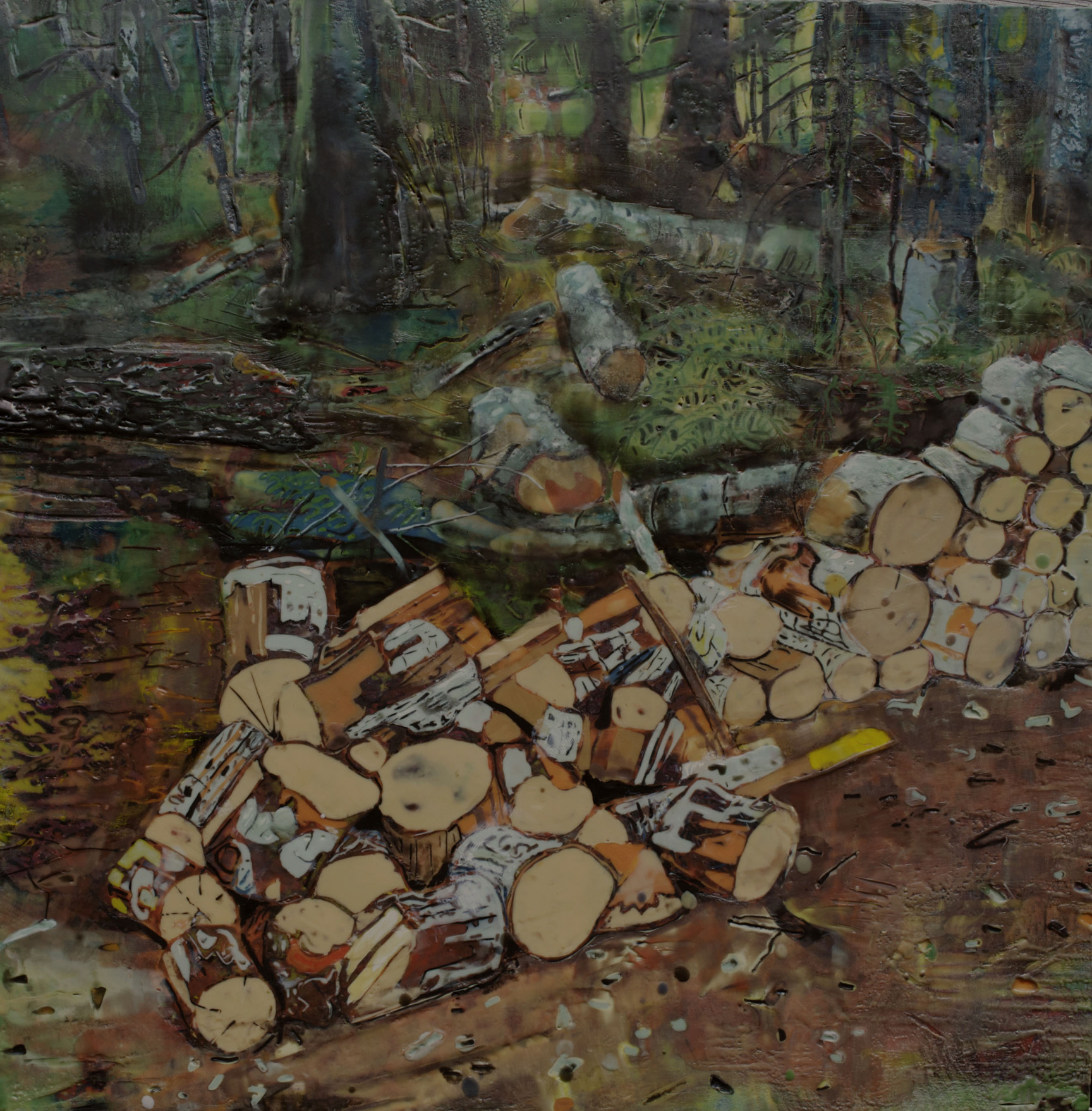 WoodPile, 24\"x24\"2016