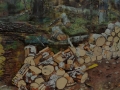 WoodPile, 24\"x24\"2016